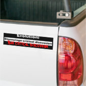 Autocollant De Voiture découragez, évolution : , Critique d'interdiction… (Sur camion)