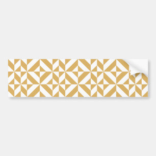 Autocollant De Voiture Deep Cool Gold Geometric Deco Cube Pattern