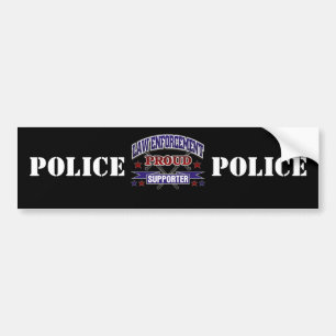 Autocollant De Voiture Défenseur fier de police