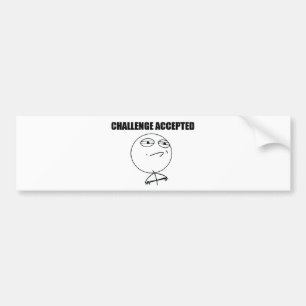Autocollant De Voiture Défi admis