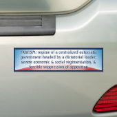 Autocollant De Voiture Définition de fascisme (En voiture)