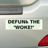 Autocollant De Voiture DÉFUNk LE "WOKE !" (En voiture)