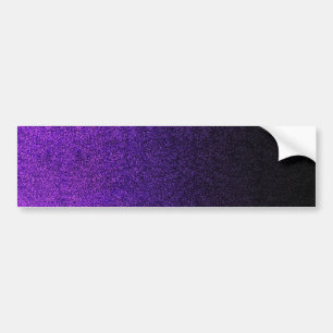 Autocollant De Voiture Dégradé de Parties scintillant noire et violette