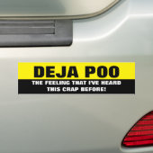 AUTOCOLLANT DE VOITURE DEJA POO (En voiture)