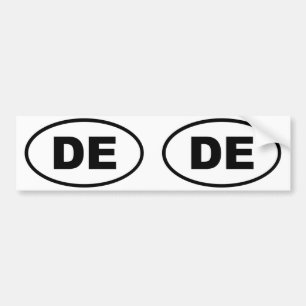 Autocollant De Voiture Delaware DE oval
