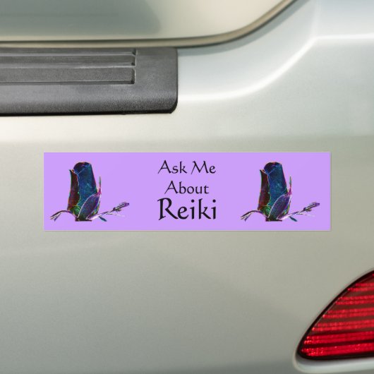 Autocollant De Voiture Demandez-moi à propos de Reiki  (En voiture)