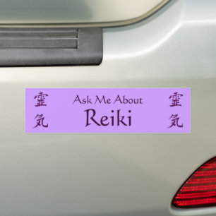 Autocollant De Voiture Demandez-moi à propos de Reiki Symbol Sticker Bump