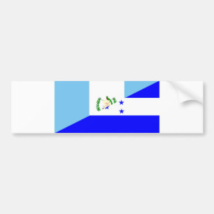 Autocollant De Voiture demi de symbole de drapeau du Guatemala Honduras