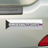 Autocollant De Voiture Demisexuality existe adhésif pour pare-chocs (En voiture)