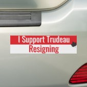 Autocollant De Voiture Démission de Justin Trudeau (En voiture)
