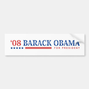 Autocollant De Voiture Démocrate Barack Obama 2008