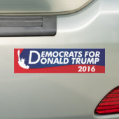 Autocollant De Voiture Démocrate pour Donald Trump 2016 (En voiture)