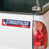 Autocollant De Voiture Démocrate pour Donald Trump 2016 (Sur camion)