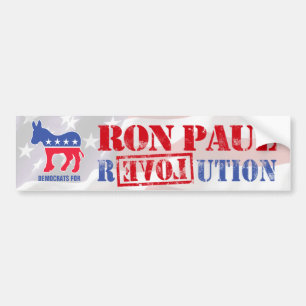 Autocollant De Voiture Démocrate pour Ron Paul