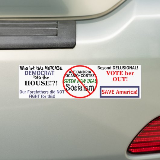 Autocollant De Voiture Democratic Ocasio-Cortez Green New Deal (En voiture)
