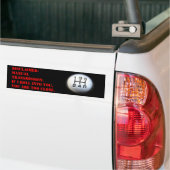 Autocollant De Voiture Déni de responsabilité de transmission manuelle (Sur camion)