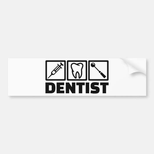 Autocollant De Voiture Dentiste (Devant)