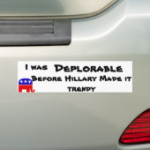 Autocollant De Voiture Déplorable (En voiture)