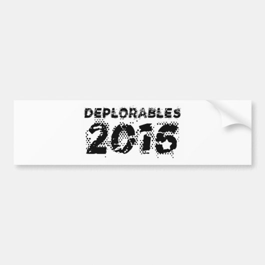 Autocollant De Voiture Deplorables 2016 (Devant)