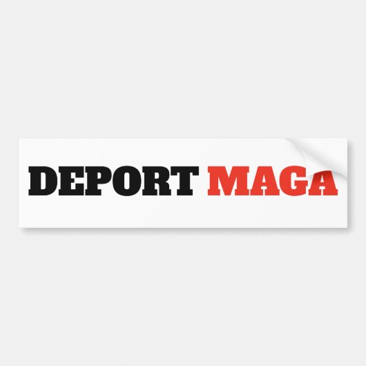 Autocollant De Voiture Déporter MAGA Anti Trump (Devant)