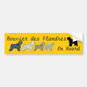 Autocollant De Voiture DES Flandres de Bouvier à bord