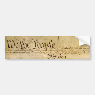Autocollant De Voiture Des libertés constitutionnelles des USA - sachez