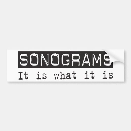 Autocollant De Voiture Des sonogrammes il est (Devant)