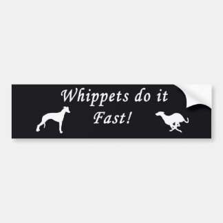 Autocollant De Voiture Des whippets il jeûnent