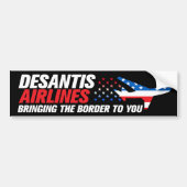 Autocollant De Voiture DeSantis Airlines Funny Ron DeSantis 2024 (Devant)