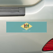 Autocollant De Voiture Design de drapeau d'état du Delaware (En voiture)