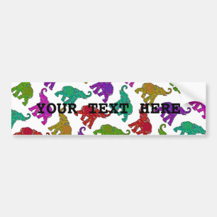 Autocollant De Voiture Design de tuiles motifs Elephant Walk