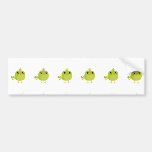 Autocollant De Voiture Dessin d'oiseau vert