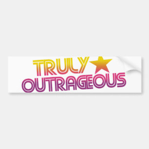 Autocollant De Voiture Dessin rétro des années 80 Vraiment scandaleux