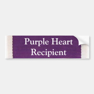 Autocollant De Voiture Destinataire de Purple Heart