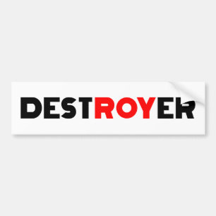 Autocollant De Voiture Destroyer Roy