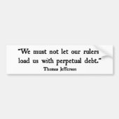 Autocollant De Voiture Dette (Devant)