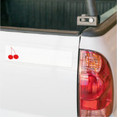 Autocollant De Voiture Deux cerises rouges (Sur camion)
