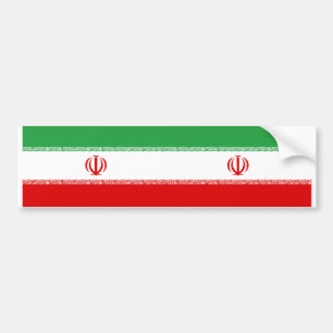 Autocollant De Voiture DEUX drapeaux actuels de l'Iran.