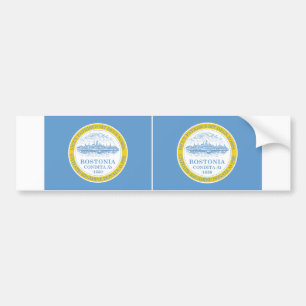 Autocollant De Voiture DEUX Drapeaux Boston