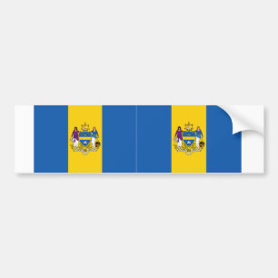 Autocollant De Voiture Deux drapeaux de Philadelphie