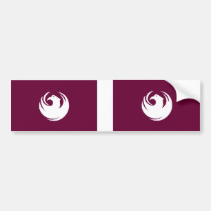 Autocollant De Voiture DEUX drapeaux de Phoenix