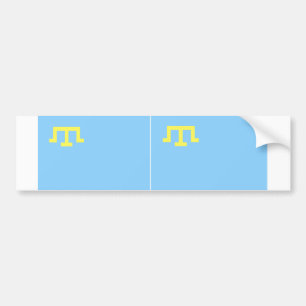 Autocollant De Voiture DEUX Drapeaux de Tatars de Crimée