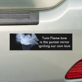 Autocollant De Voiture Deux plumes de flamme et réflexion (En voiture)