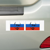 Autocollant De Voiture DEUX Vladimir Poutine/drapeau russe (En voiture)