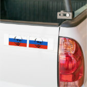 Autocollant De Voiture DEUX Vladimir Poutine/drapeau russe (Sur camion)