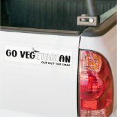 Autocollant De Voiture Devenir Végétalien (Sur camion)