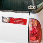 Autocollant De Voiture Devise de l'État du Massachusetts (Sur camion)