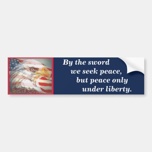 Autocollant De Voiture Devise de l'État du Massachusetts (Devant)