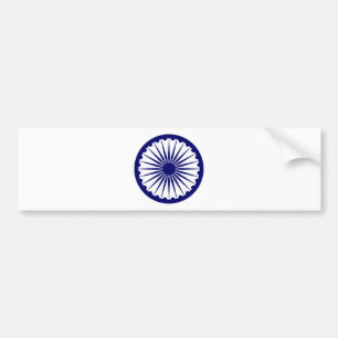 Autocollant De Voiture Dharma Chakra d'Ashoka