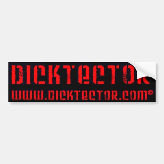Autocollant De Voiture DICKTECTOR-PARE-CHOCS-AUTOCOLLANT-j (Devant)